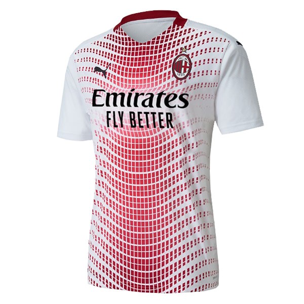 Camiseta AC Milan Segunda Equipación Mujer 2020-2021 Blanco